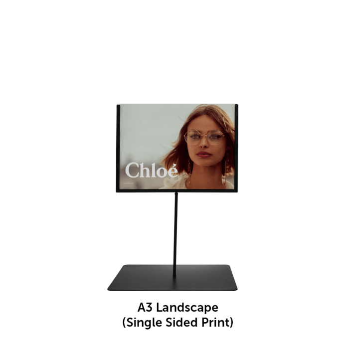 Tabletop Metal Sign Holder Stand