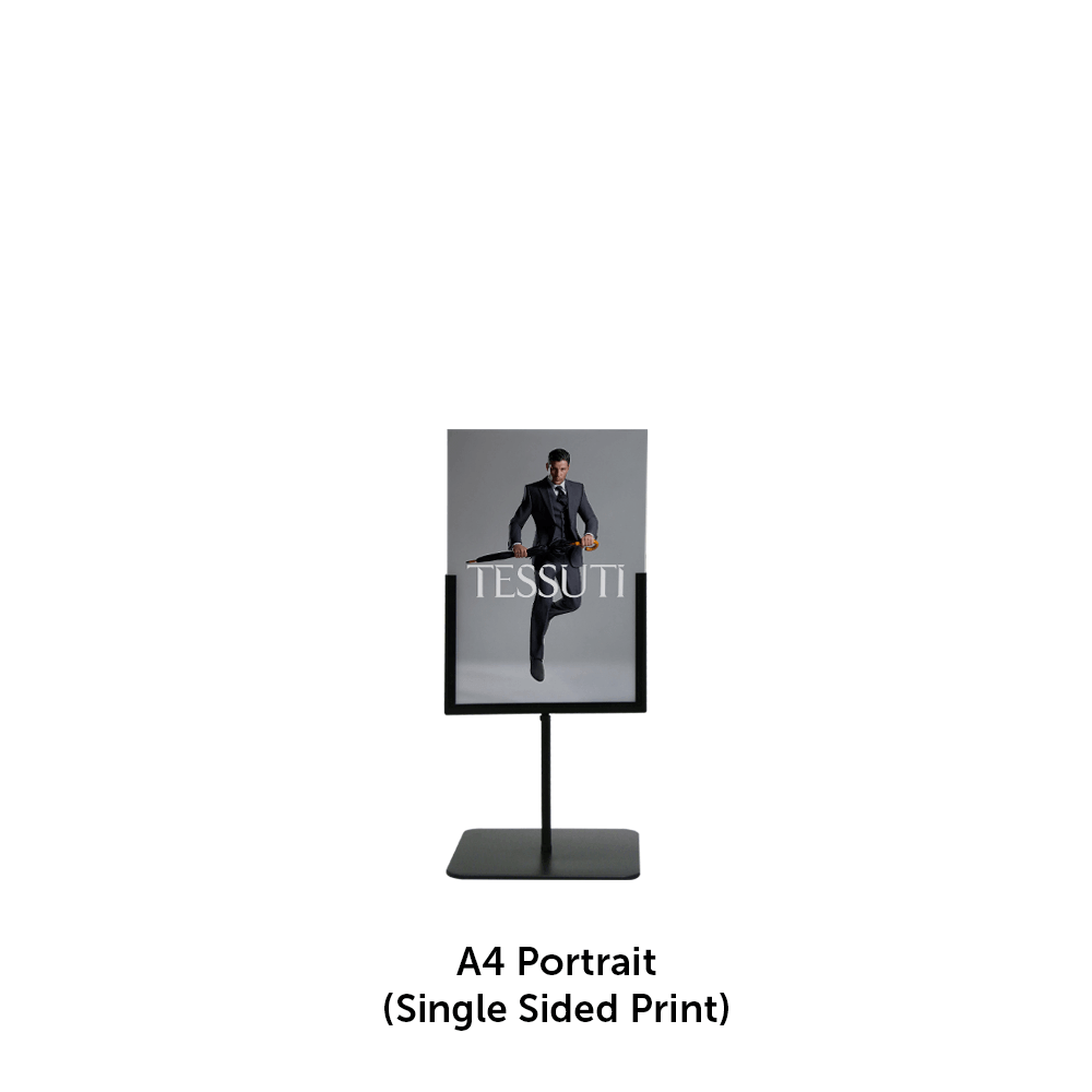Tabletop Metal Sign Holder Stand