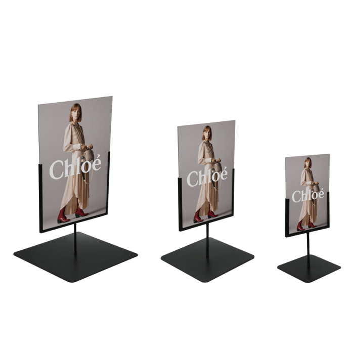 Tabletop Metal Sign Holder Stand