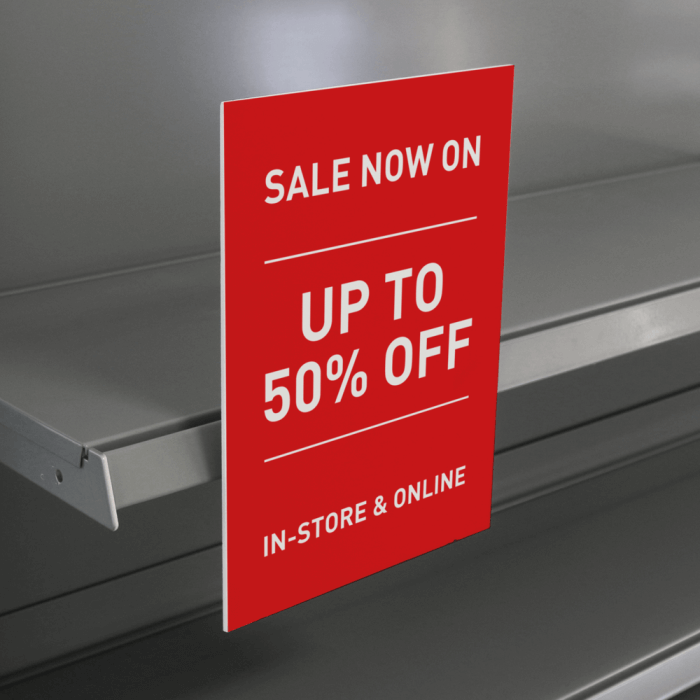 Adjustable Shelf Edge Clips