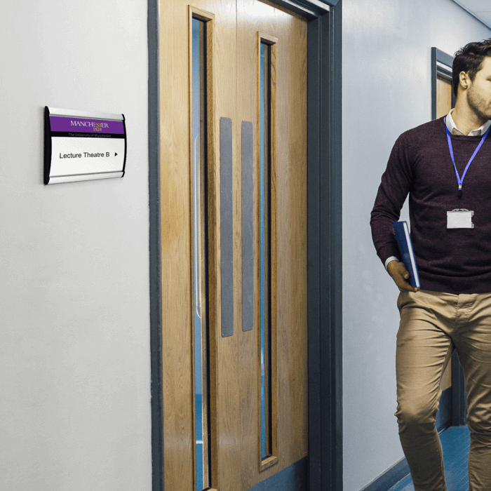 Curved Aluminium Sign Holder