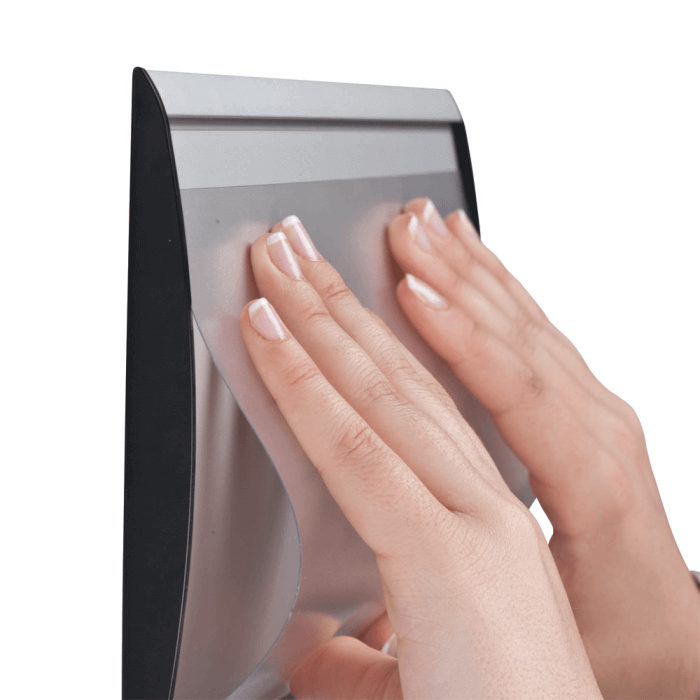 Curved Aluminium Sign Holder