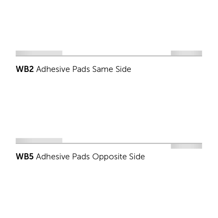 Adhesive Round End Wobbler Strips x 100