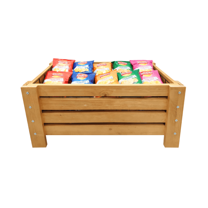 Wooden Crate Dump Bin