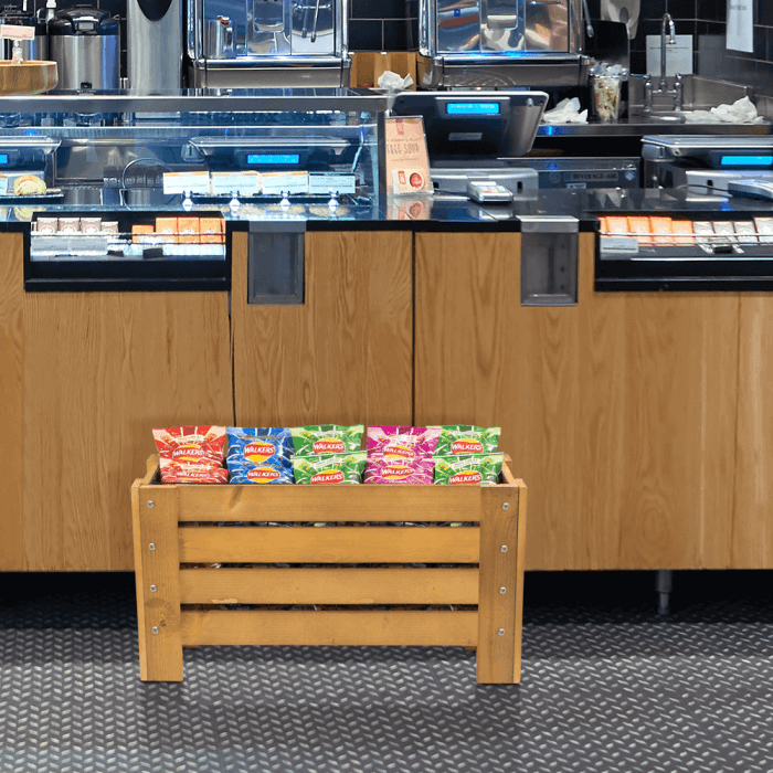 Wooden Crate Dump Bin