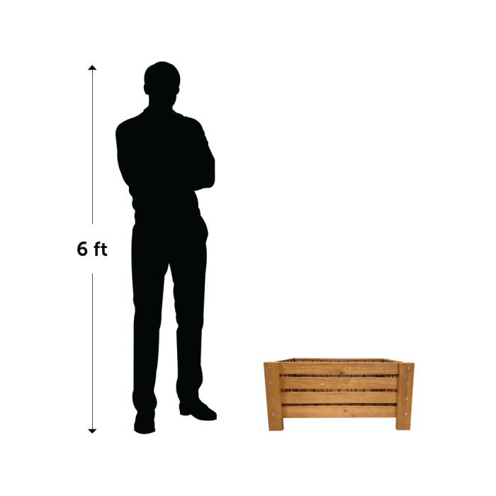 Wooden Crate Dump Bin