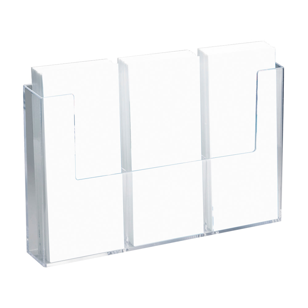 Wall Mounted Side By Side Leaflet Holders With Multiple Pockets