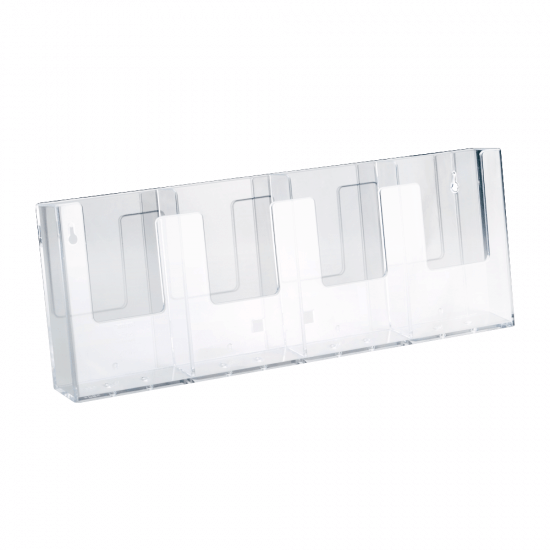 Wall Mounted Side By Side Leaflet Holders With Multiple Pockets