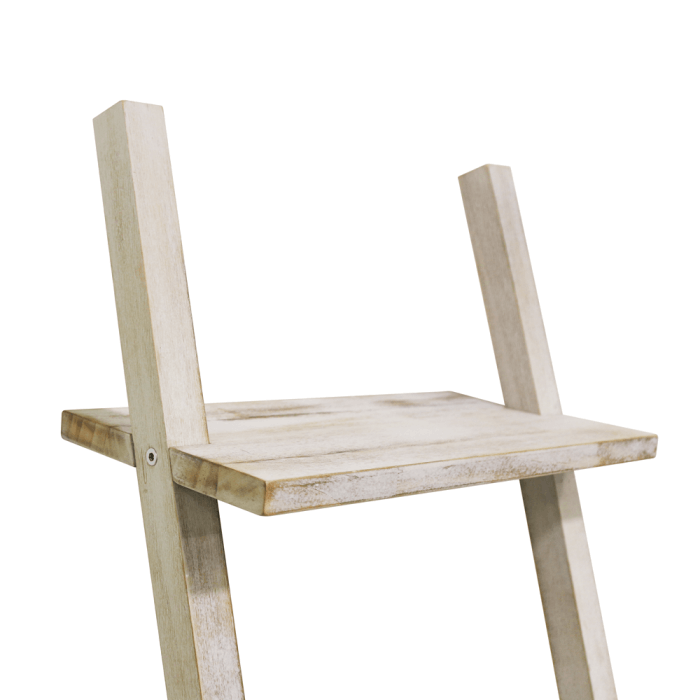 Rustic Wooden Display Ladder Shelf