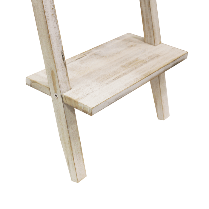 Rustic Wooden Display Ladder Shelf