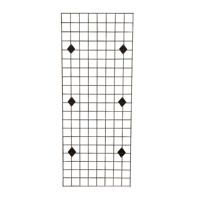 Black Wall Mounted Grid Mesh Display Kit