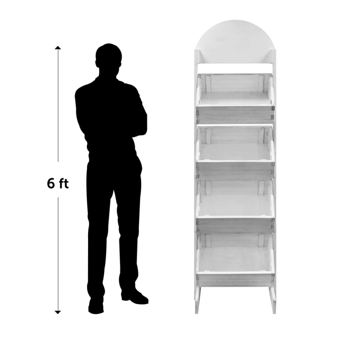 Wooden Crate Display Stand