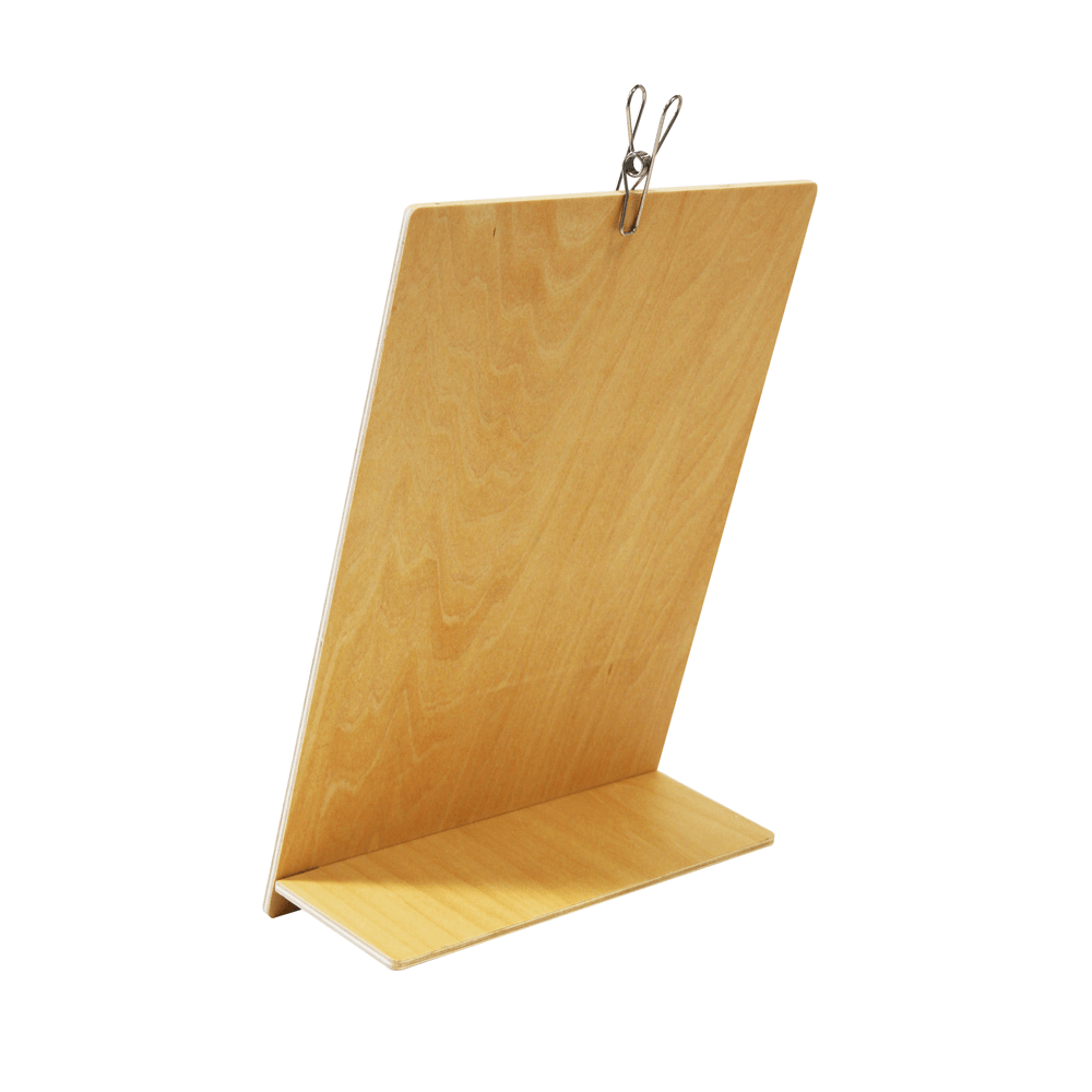 Wooden Menu Holder with Clip