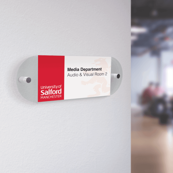 Acrylic Office Sign and Standoffs