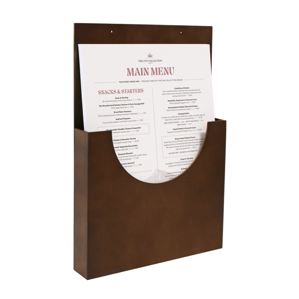 Wooden Leaflet Holder