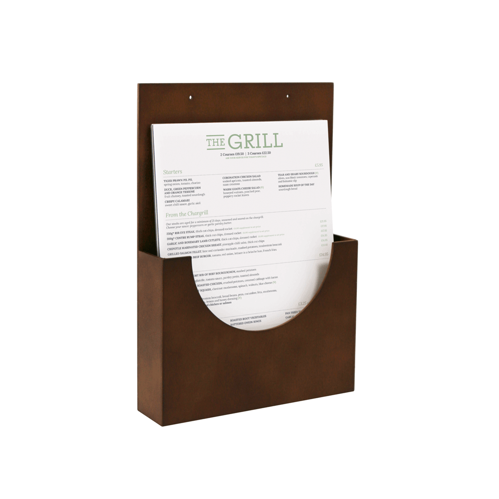 Wooden Leaflet Holder