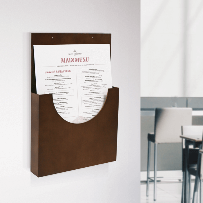 Wooden Leaflet Holder