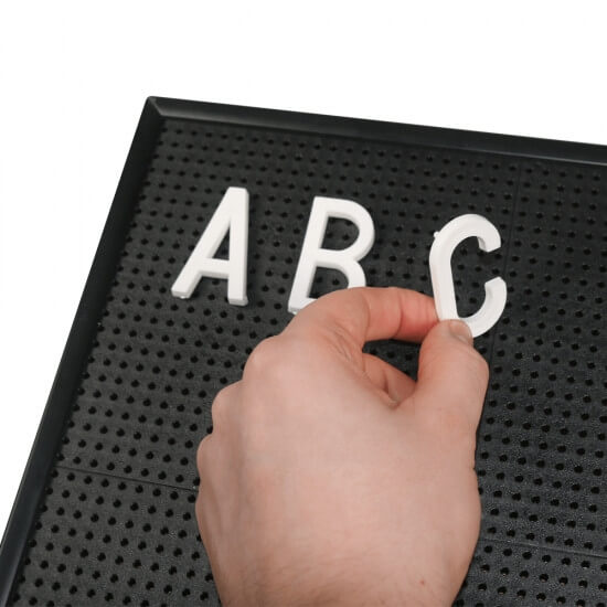 Peg Board Letters and Numbers