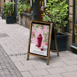 A1 Chalkboard A Board with Magnetic Poster Holder