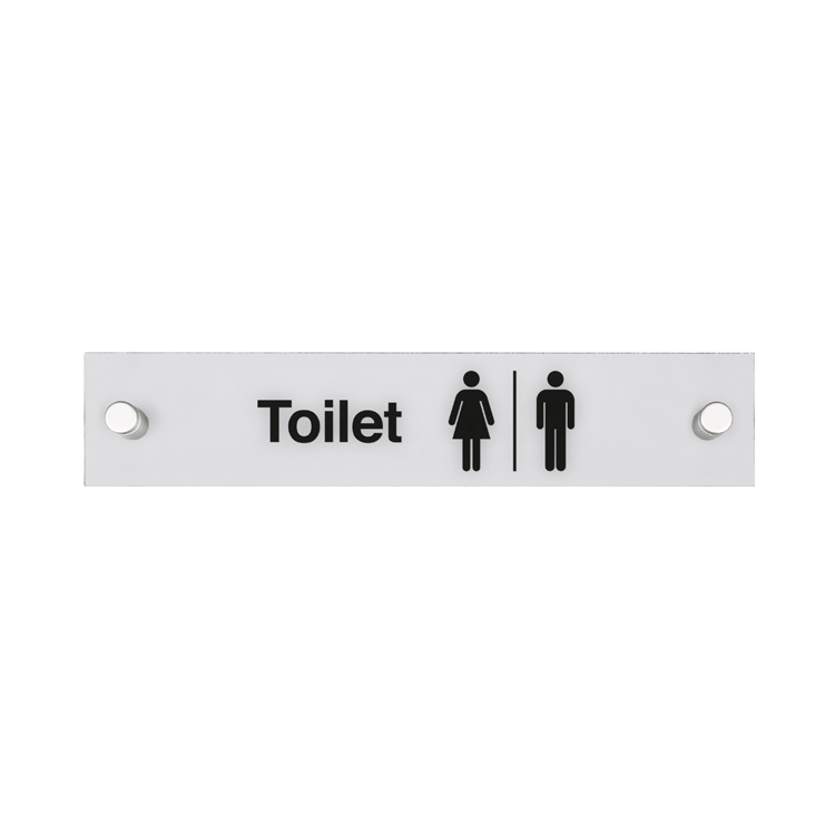 Rectangular Acrylic Door Signs with Standoffs