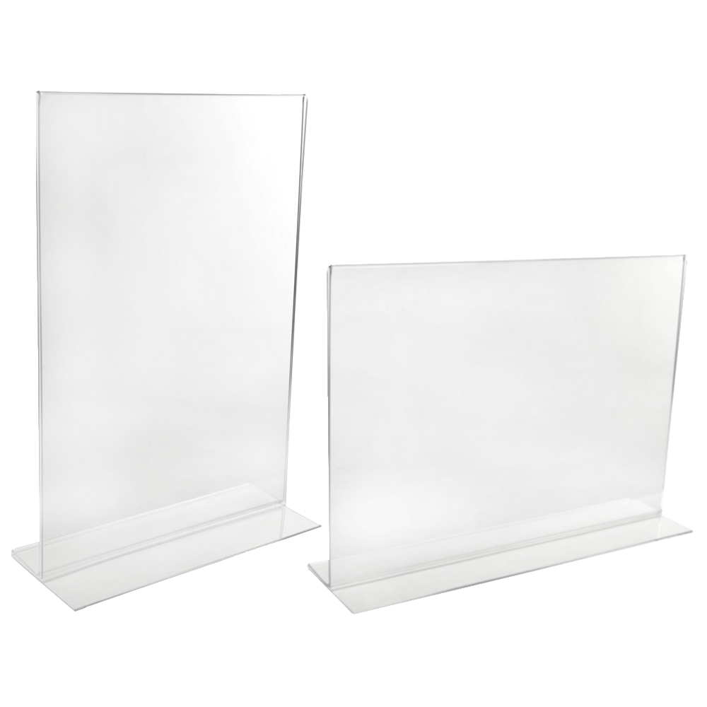 Double Sided Freestanding Acrylic Poster Holder