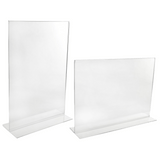 Double Sided Freestanding Acrylic Poster Holder