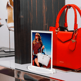 Oval Base Acrylic Poster Holder