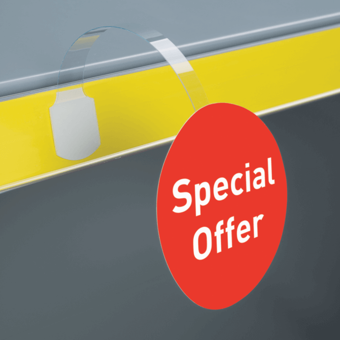 Adhesive Round End Wobbler Strips x 100 – VisualDisplays