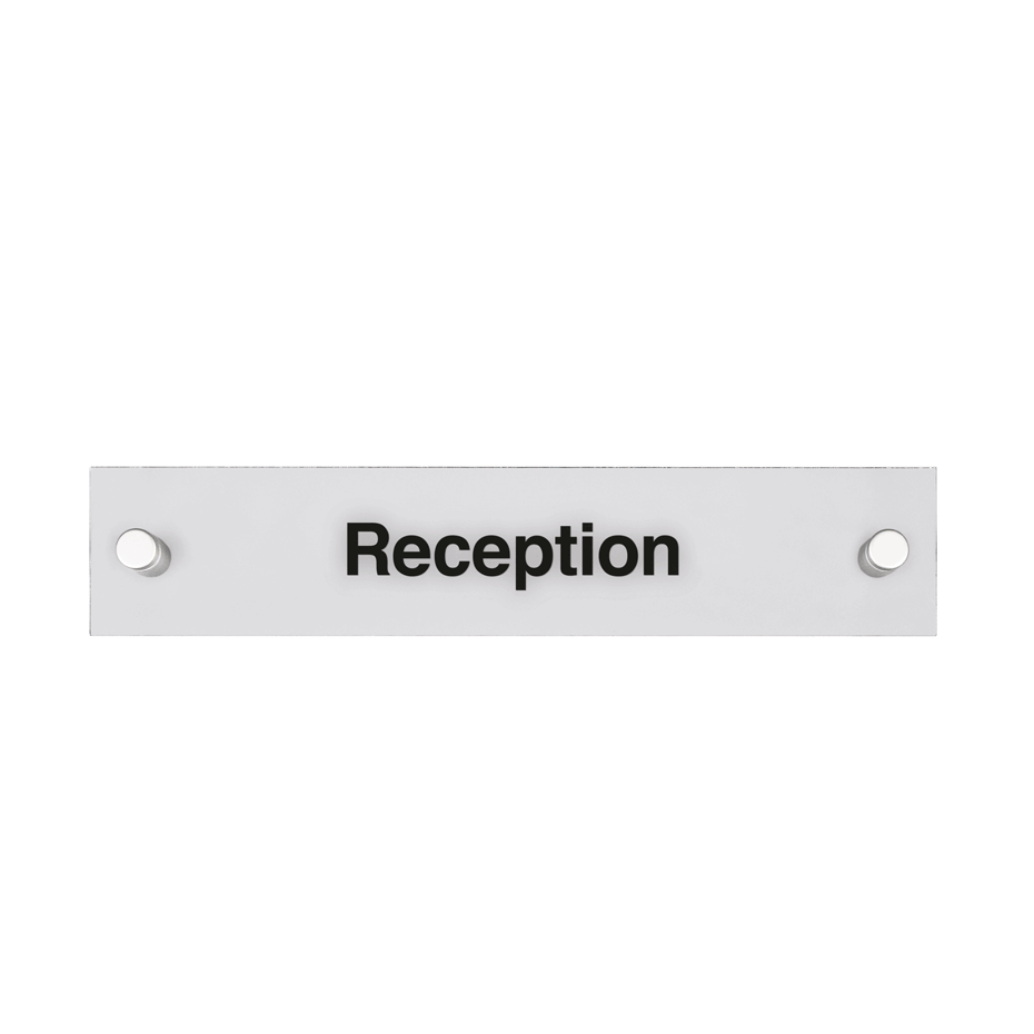 Rectangular Acrylic Door Signs with Standoffs