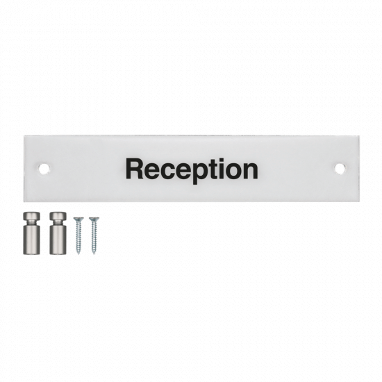 Rectangular Acrylic Door Signs with Standoffs