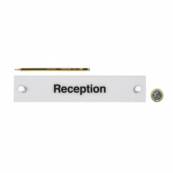 Rectangular Acrylic Door Signs with Standoffs