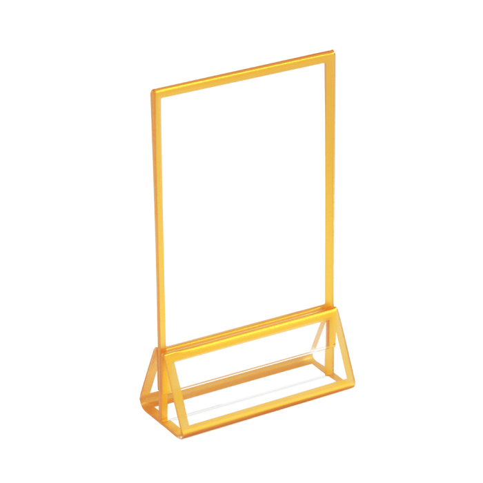 Gold Acrylic Sign Holder