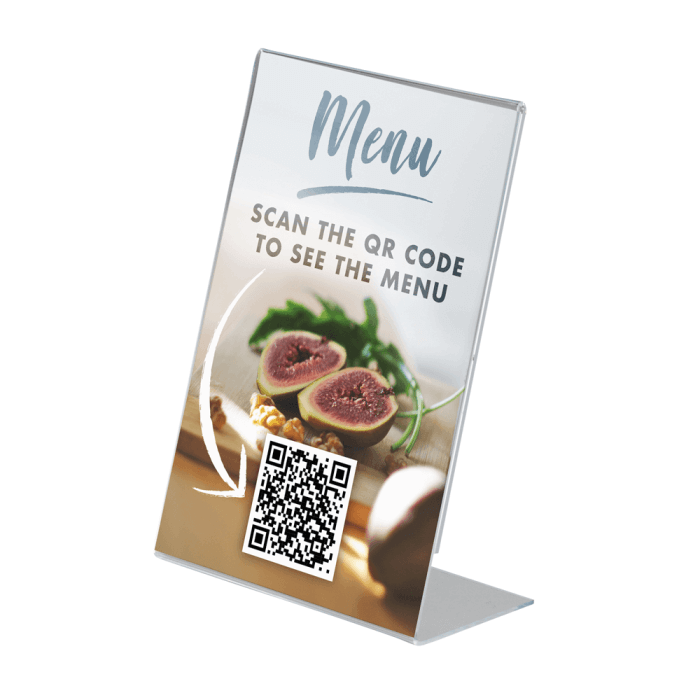 Freestanding Single Sided Acrylic Poster Holder