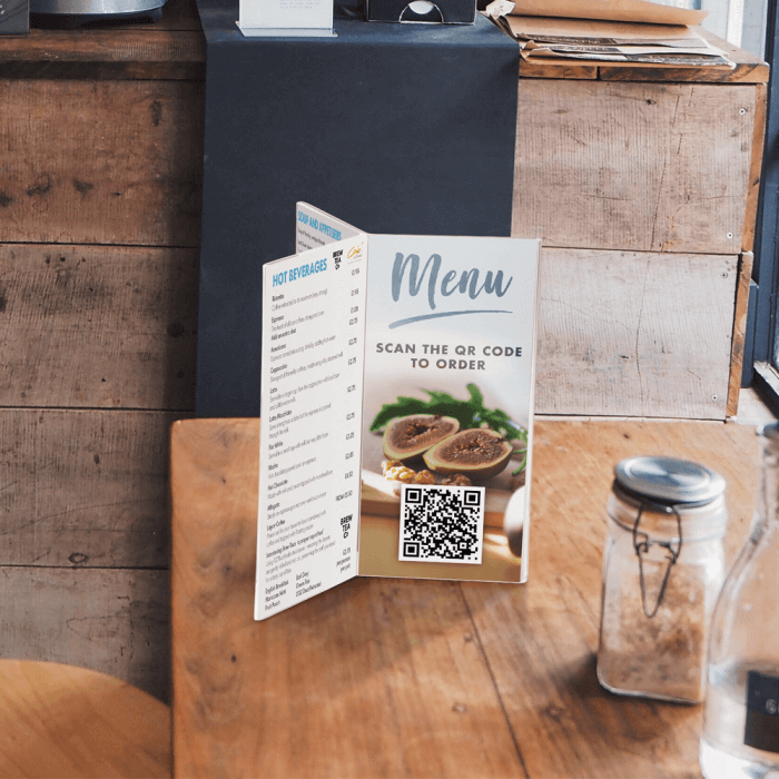 Menu Faces Acrylic Menu Holder with Six Faces – VisualDisplays