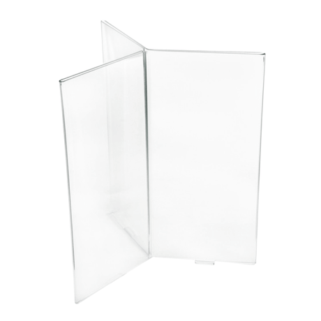 Heavy Duty Acrylic Menu Holder with Six Faces