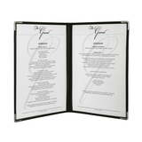Clear American Style Menu Holder x 3