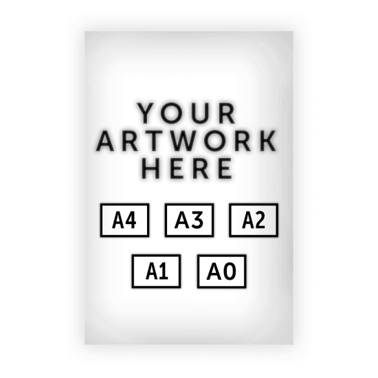Printed Poster for Backlit LED Displays