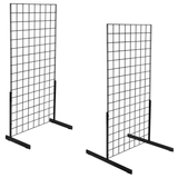 Black Grid Mesh Display Stands