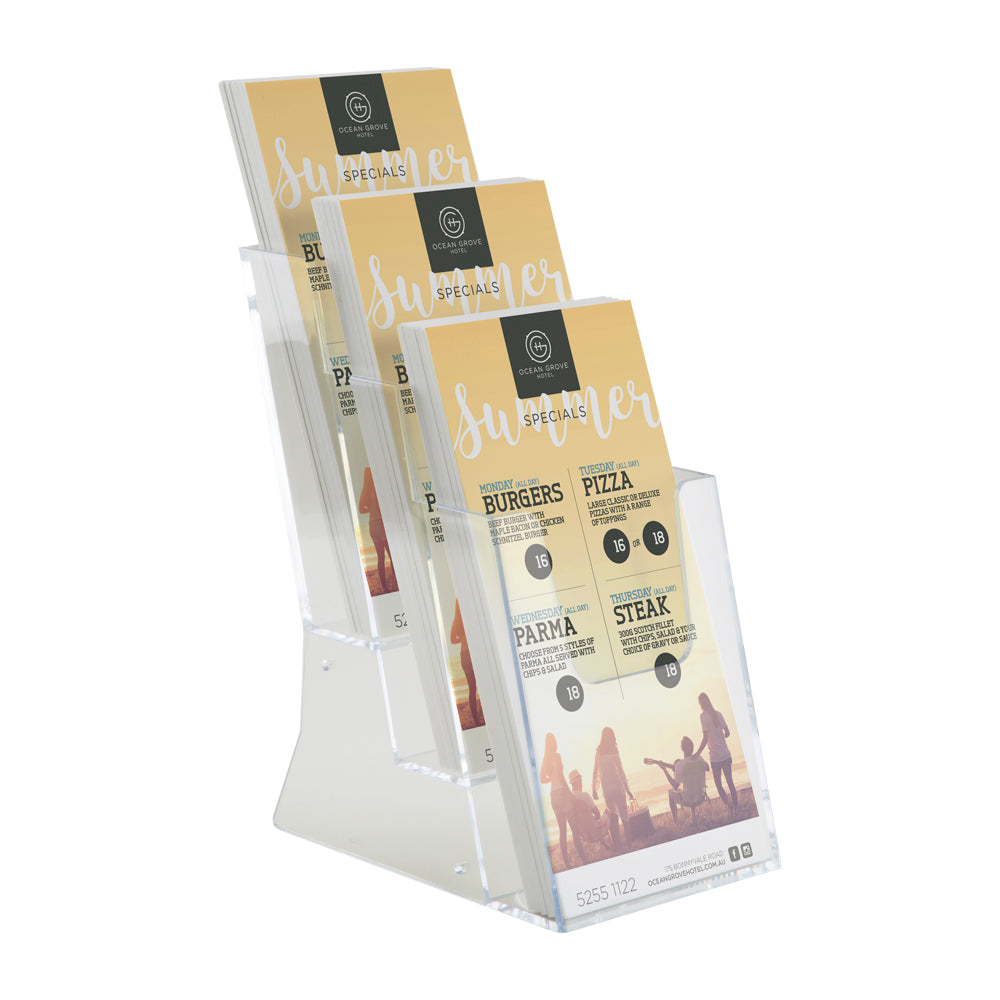 Countertop Tiered Leaflet Holders