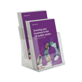 Tiered Wall Mounted Leaflet Holders