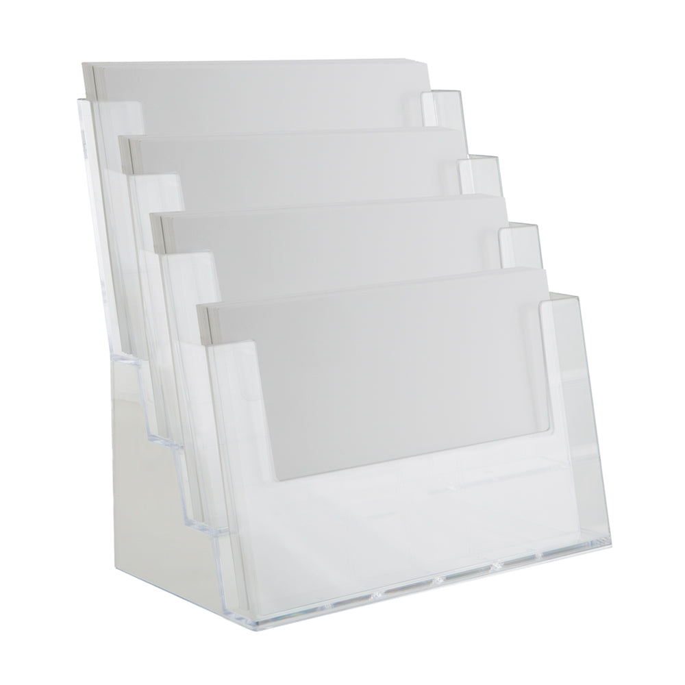 Four Tier Multiple Size Leaflet Holder