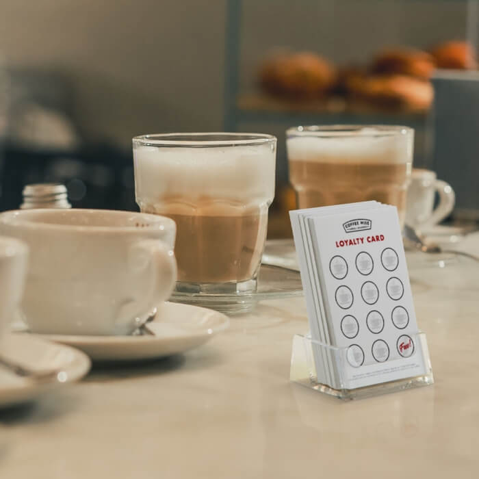 Countertop Business Card Holder Portrait