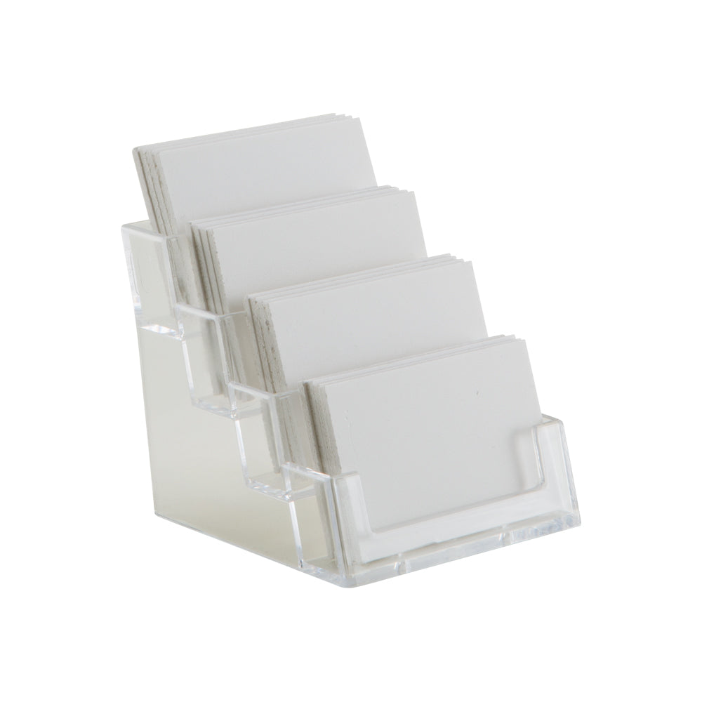 Counter Display Card Printer Four Tier Business Card Holder Counter Standing – VisualDisplays