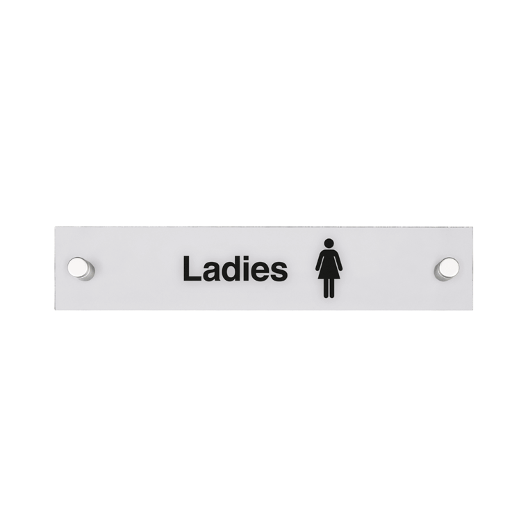 Rectangular Acrylic Door Signs with Standoffs