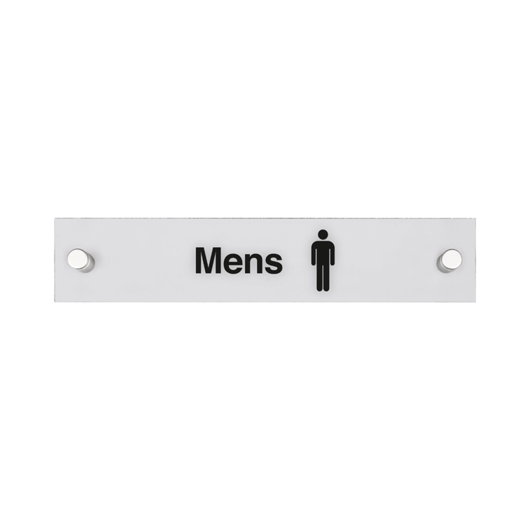 Rectangular Acrylic Door Signs with Standoffs