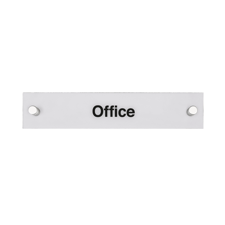 Rectangular Acrylic Door Signs with Standoffs