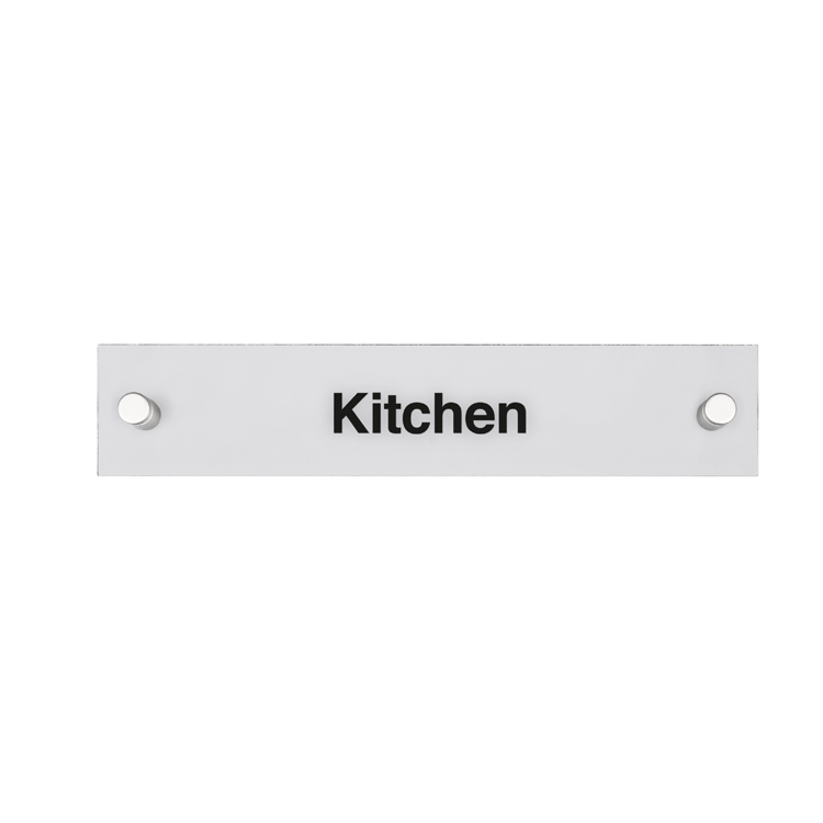 Rectangular Acrylic Door Signs with Standoffs
