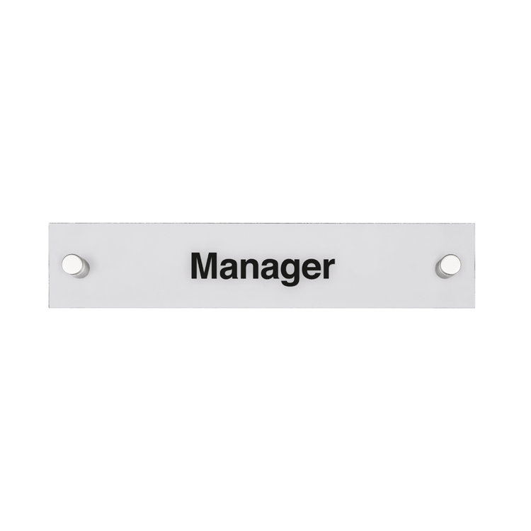 Rectangular Acrylic Door Signs with Standoffs