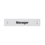 Rectangular Acrylic Door Signs with Standoffs