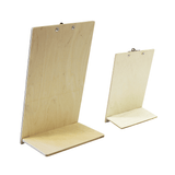 Wooden Menu Display Stand with Bulldog Clip